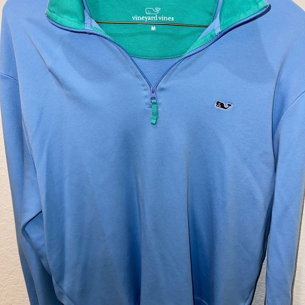 Vineyard Vines Blue Performance Zip Up Sweater - Picture 5 of 5